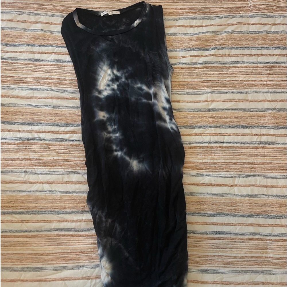 Small Antistar tie dye midi dress with scrunching on the sides